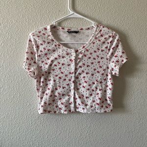 SHEIN Front-Button Top